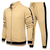 cheap Men&#039;s Tracksuits-Men&#039;s Activewear Set Color Block Basic Hoodies Sweatshirts  Black Khaki
