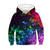 お買い得  男の子の3Dビジョンと幾何学-子供 男の子 フーディーズ＆スウェットシャツ Pullover 長袖 ブラック 3Dプリント 虹色 グラフィック 3D印刷 カラーブロック ポケット付き 活発的 ベーシック 4〜12年