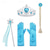 cheap Accessories-Princess Elsa Gloves Outfits Princess Cosplay Jewelry Accessories Girls&#039; Movie Cosplay Halloween Gloves Crown Wand Children&#039;s Day Masquerade Rhinestone Fabric Plastic World Book Day Costumes