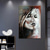 cheap People Paintings-Oil Painting Hand Painted Vertical People Abstract Portrait Modern Rolled Canvas (No Frame)