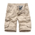 abordables Classique-Homme Short Cargo Shorts de Randonnée Multi poche Jambe droite Longueur genou Usage quotidien Classique Noir Bleu