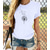 お買い得  レディースＴシャツ-女性用 Tシャツ デザイナー 夏 熱間鍛造 グラフィック デザイン 半袖 ラウンドネック カジュアル 日常 プリント 服装 デザイナー ベーシック 犬 ホワイト ブラック