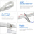 billige Neon LED-lys-2m 6.6ft Neon Strip Lights 240LEDs 2835 SMD Varm Hvit Fargerik DIY Nyttårs Bar Sengetøy Fest Vanntett Klippbare Dekorative 12V