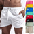 ieftine Neoprene &amp; Bluze de Protecție-pantaloni scurți de baie pentru bărbați trunchi de baie cu căptușeală din plasă pantaloni scurți de bord cu uscare rapidă, șnur elastic respirabil cu buzunare - înot surfing plajă sporturi acvatice