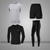 זול ערכות של בגדי ספורט-סט 4 בגדים אקטיביים לגברים לבוש אימון אתלטי אתלנדס ספנדקס רפלקטיבי ריצה מהירה לנשימה ריצה אימון פעיל ריצה בגדי ספורט שחור אפור בהיר