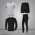 cheap Activewear Sets-Men&#039;s 4pcs Activewear Set Workout Outfits Athletic Athleisure Spandex Reflective Quick Dry Breathable Running Active Training Jogging Sportswear Black Light Grey