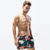 cheap Men&#039;s Swimwear &amp; Beach Shorts-Men&#039;s Swim Trunks Swim Shorts Board Shorts Bathing Suit with Pockets Drawstring Swimsuit Quick Dry Comfortable Swimming Surfing Beach Floral White Black Green / Stretchy