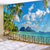 preiswerte Ozeanstrand Wandteppich-fenster landschaft wandteppich kunst dekor decke vorhang picknick tischdecke hängen hause schlafzimmer wohnzimmer wohnheim dekoration polyester meer ozean strand palme tier Wandtuch XXL Natur