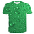 tanie T-shirty 3D męskie-Męska koszulka z okrągłym dekoltem z krótkim rękawem zielony niebieski fioletowy casual codzienny nadruk topy streetwear przesadzone letnie koszulki z nadrukami