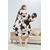 cheap Kigurumi Pajamas-Carnival Spot Oversized Hoodie Blanket Wearable Blanket With Pocket Milk Cow Onesie Pajamas Kigurumi Pajamas For Adults' Men and Women Christmas Halloween Carnival Cartoon