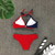 preiswerte Bikini-Sets-Damen Bademode Bikinis 2 Stück Badeanzug Push-Up Hosen Farbblock Grün Schwarz Fuchsie Rote Gelb Badeanzüge neu Sexy / Gepolsterte BHs