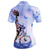 economico Maglie da donna-Per donna Maglia da Ciclismo A Motivi Motivo Floreale Fiore Manica Corta Bicicletta Maglia Top con 3 tasche posteriori Mountain Bike MTB Ciclismo su strada Asciugatura Rapida Tasca Posteriore