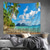 preiswerte Ozeanstrand Wandteppich-fenster landschaft wandteppich kunst dekor decke vorhang picknick tischdecke hängen hause schlafzimmer wohnzimmer wohnheim dekoration polyester meer ozean strand palme tier Wandtuch XXL Natur