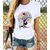 preiswerte T-Shirt-Damen T Shirt Design Sommer Heißprägen Graphic Design Kurzarm Rundhalsausschnitt Alltag Täglich Bedruckt Kleidung Design Basic Hund Weiß Schwarz