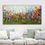 cheap Floral/Botanical Paintings-Mintura Hand Painted Flowers Landscape Oil Paintings on Canvas Modern Abstract Wall Picture Art Posters For Home Decoration Ready To Hang With Stretched Frame