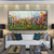 cheap Floral/Botanical Paintings-Mintura Hand Painted Flowers Landscape Oil Paintings on Canvas Modern Abstract Wall Picture Art Posters For Home Decoration Ready To Hang With Stretched Frame