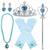 billiga Accessoarer-Prinsessa Elsa Handskar Halsband Kläder Film-cosplay for Flickor Barn Barnens Dag Maskerad