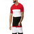 abordables Conjuntos de camisetas de hombre-Conjunto deportivo de 2 piezas para hombre primavera verano casual tops de manga corta + pantalón corto chándal