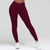 billiga Yoga Leggings &amp; Tights-kvinnors hög midja yoga byxor mage kontroll bantning booty leggings träning stretchy butt lift ruched tights (medium, red)