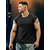 cheap Running Tops-Men&#039;s Sleeveless Running Shirt T Shirt Top Athletic Athleisure Summer Cotton Quick Dry Breathable Soft Fitness Gym Workout Running Exercise Sportswear Solid Colored Plus Size Navy Black Blue Red Army