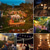 cheap Plug String Lights-Elegant Wedding Reception Party Outdoor String Lights 7.62M 25ft G40 Bulbs Outdoor Wedding Decoration Backyard Bistro Patio Balcony Home Decoration 7W Globe Light String 220-240V
