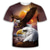 cheap Men&#039;s 3D T-shirts-Men&#039;s T shirt Tee Eagle Round Neck Yellow Light Brown Blue 3D Print Party Daily Short Sleeve Print Clothing Apparel Exaggerated Designer Basic