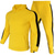 cheap Tracksuits-Men&#039;s Tracksuit Sweatsuit 2 Piece Street Winter Long Sleeve Thermal Warm Breathable Moisture Wicking Fitness Gym Workout Running Sportswear Activewear Stripes Black Yellow Red