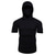 cheap Running Tops-Men&#039;s Short Sleeve Hoodie with Mask Running Shirt Tee Tshirt Top Street Athleisure Summer Cotton Thermal Warm Breathable Soft Running Jogging Training Sportswear Solid Colored Normal Black Burgundy