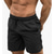 cheap Running Shorts-men&#039;s gym fitness drying workout shorts running short pants with pockets black