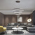 billige Ring &amp; Rund Design-3-lys 80/60/40/20 cm LED-pendellampe i metall, akryl, ringformet design, lakkerte overflater, 90 W/113 W, 3-ringers, 4-ringers dimbar med fjernkontroll