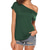 abordables T-shirts Femme-t-shirts pour femmes à manches courtes coupe ample hors épaule chemisiers tops été rouge 2xl