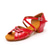 cheap Kids Dance Shoes-Girls&#039; White Latin Dance Sandals with Rhinestone Buckle, Low Heel, and Crisscross Straps - Ideal for Ballroom and Salsa Practice