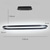 abordables Diseño de línea-80/100cm diseño circular lámpara colgante led estilo nórdico aleación de aluminio acabados pintados moda moderna para comedor cocina salón 110-240v 78w solo regulable con mando a distancia