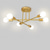 billiga Takfasta och semitakfasta taklampor-6 huvuden 55 cm led taklampa nordisk stil ljuskrona sputnik design metall konstnärlig stil industriell målade ytor kök sovrum barnrumslampor 110-120v 220-240v