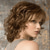 cheap Older Wigs-Brown Wigs for Women Synthetic Wig Curly Wigs with Bangs Brown Synthetic Hair Fluffy Brown Wigs Short Ombre Wigs