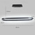abordables Diseño de línea-80/100cm diseño circular lámpara colgante led estilo nórdico aleación de aluminio acabados pintados moda moderna para comedor cocina salón 110-240v 78w solo regulable con mando a distancia