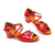 cheap Kids Dance Shoes-Girls&#039; White Latin Dance Sandals with Rhinestone Buckle, Low Heel, and Crisscross Straps - Ideal for Ballroom and Salsa Practice