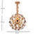 billige Lysekroner-50 cm LED krystall lysekrone kan dimmes gull globe desgin anheng lys moderne metall galvanisert 110-120V 220-240V