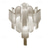cheap Crystal Chandeliers-60 cm Ceiling Light Silver Tassels Flush Mount Luxury Modern Stainless Steel Metal 110-120V 220-240V