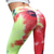 cheap Yoga Leggings &amp; Tights-Women&#039;s Leggings Sports Gym Leggings Yoga Pants Spandex Rose Pink / Blue Pink Yellow Winter Tights Leggings Tie Dye Tummy Control Butt Lift Breathable Scrunch Butt Jacquard Clothing Clothes Fitness