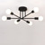 billiga Takfasta och semitakfasta taklampor-6 huvuden 55 cm led taklampa nordisk stil ljuskrona sputnik design metall konstnärlig stil industriell målade ytor kök sovrum barnrumslampor 110-120v 220-240v