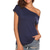 Недорогие Женские футболки-футболки женские с короткими рукавами, свободные блузки с открытыми плечами, топы, летние красные 2xl