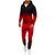 cheap Men&#039;s Tracksuits-Men&#039;s Tracksuit Sweatsuit 2 Piece Full Zip Street Winter Long Sleeve Cotton Breathable Soft Fitness Gym Workout Running Sportswear Activewear Color Gradient Red Gray