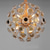 billige Lysekroner-50 cm LED krystall lysekrone kan dimmes gull globe desgin anheng lys moderne metall galvanisert 110-120V 220-240V
