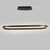 abordables Diseño de línea-80/100cm diseño circular lámpara colgante led estilo nórdico aleación de aluminio acabados pintados moda moderna para comedor cocina salón 110-240v 78w solo regulable con mando a distancia