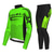 cheap Cycling Jersey &amp; Shorts / Pants Sets-21Grams® Men&#039;s Long Sleeve Cycling Jersey with Tights Mountain Bike MTB Road Bike Cycling White Green Purple Graphic Design Bike Thermal Warm Warm Quick Dry Zipper Pocket Ankle zips Sports Graphic