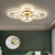 cheap Dimmable Ceiling Lights-LED Ceiling Light Circle Ring Nordic Gold Acrylic 2 3 5 6 Heads Exterior Lighting Living Room Ceiling Lamp Simple Modern Art ceiling Light Luxury LED Bedroom Light AC220V