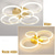 cheap Dimmable Ceiling Lights-LED Ceiling Light Circle Ring Nordic Gold Acrylic 2 3 5 6 Heads Exterior Lighting Living Room Ceiling Lamp Simple Modern Art ceiling Light Luxury LED Bedroom Light AC220V