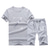 billiga Set med herr-T-shirts-män casual jackor + byxor två delar sätter varma tjocka huvtröjor sportkläder träningsoverall