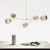 economico Lampadari-multi head magic bean lampadario caldo bianco luce creativa arte moderna soggiorno lampada heteromorphic nordic semplice sfera di vetro molecolare sala da pranzo ac110v ac220v